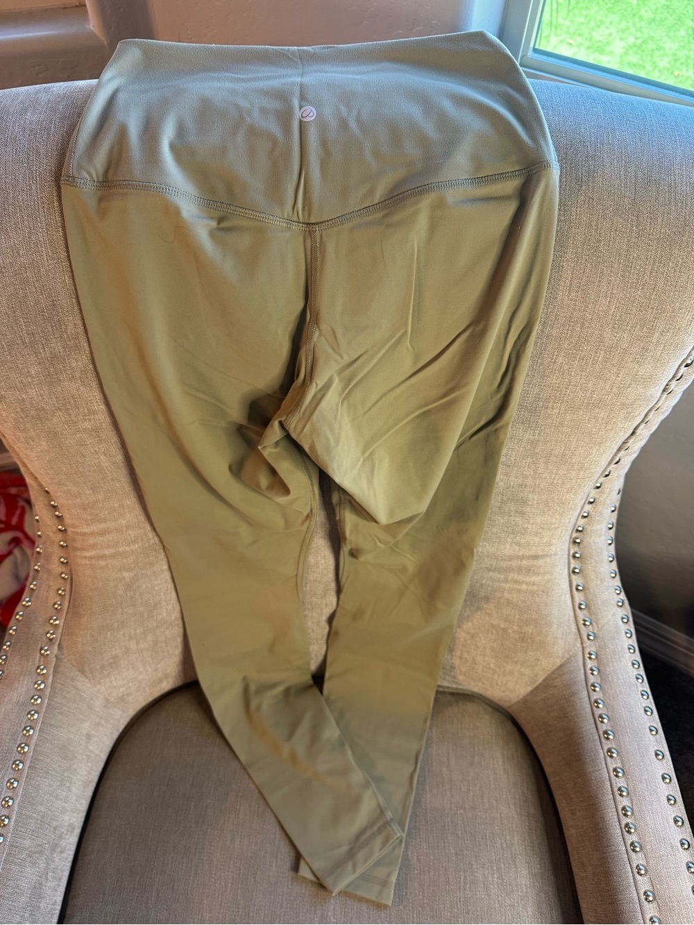 CRZ YOGA Olive Green High-Waist Leggings size small